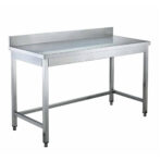 Work table / open base with backsplash, 600 x 700 mm