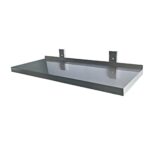 Wall shelf incl. brackets for wall mounting / 1 tier, 1800 x 400 mm - slika 2