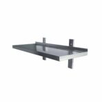 Wall shelf incl. brackets for wall mounting / 1 tier, 2000 x 400 mm