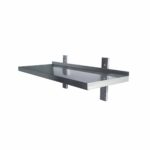 Wall shelf incl. brackets for wall mounting / 1 tier, 2000 x 400 mm