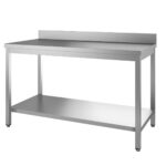 TOPLINE work table / undershelf & backsplash, 1400 x 700 mm