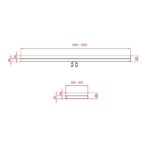 TOPLINE wall shelf incl. brackets for wall mounting, 1400 x 300 mm - Image 2