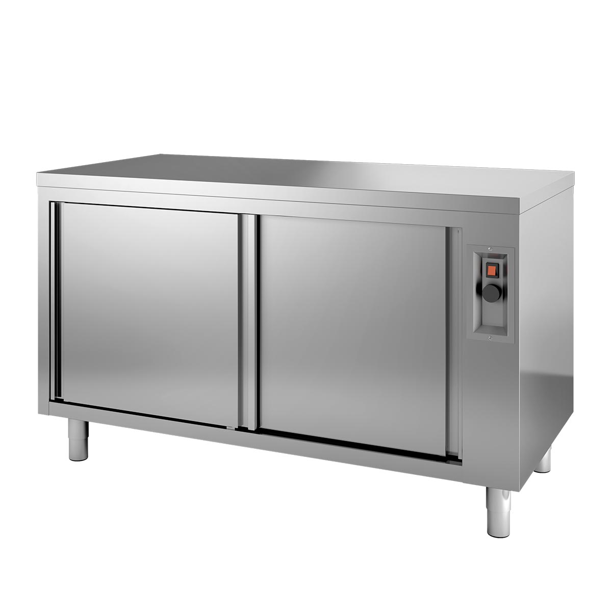 10558-1 TOPLINE hot holding cabinet / 2 sliding doors, 1600 x 700 mm - slika 1
