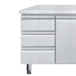 Set of 3 drawers for refrigerated counters Left