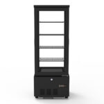TOPLINE refrigerated display case 4-tier / 92 litres "black", 434 x 398 mm