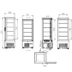 TOPLINE refrigerated display case 4-tier / 92 liters "white", 434 x 398 mm - Image 4
