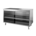 TOPLINE work table with cabinet / open, 1500 x 600 mm