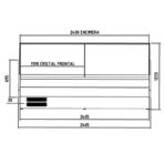 TOPLINE refrigerated display counter 250 - curved front glass "blue", 2465 x 800 mm - Image 6