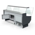 TOPLINE refrigerated display counter 100 - curved front glass "grey", 1025 x 800 mm - Image 4