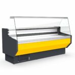 TOPLINE refrigerated display counter 200 - straight front glass "yellow", 1985 x 800 mm