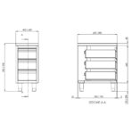 TOPLINE drawer cabinet / 3 drawers, 500 x 700 mm - Image 2
