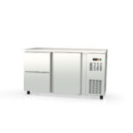 TOPLINE bar refrigerated counter stainless steel / 1 door & 2 drawers, 1485 x 530 mm