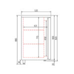 TOPLINE bar refrigerated counter stainless steel / 4 glass doors, 2565 x 530 mm - slika 2