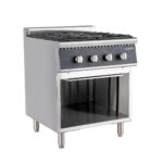 Gas range - 4 burners 28.8 kW - open base, 700 x 700 mm