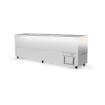 TOPLINE Beverage Chest Freezer with 5 Stainless Steel Sliding Lids, 720 Litres, 2480 x 550 mm