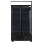 TOPLINE beverage refrigerator 2 doors / 870 liters with light box "black", 1090 x 742 mm