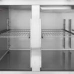 Refrigerated counter / 2 doors & 4 drawers incl. backsplash - monoblock, 2230 x 700 mm - Image 4